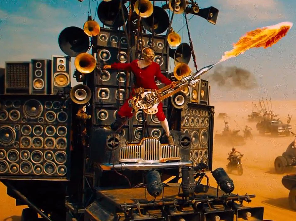 That is an impressive guitar setup in Mad Max...